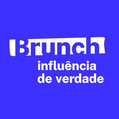 logo brunch fundo azul